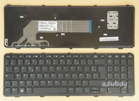 French Keyboard AZERTY Français Clavier for Laptop HP Probook 470 G1, 470 G2, Black with Frame