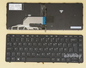 UK GB British Keyboard for Laptop HP Probook 640 G3, 645 G3 Backlit，Pointer