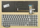 UK GB British Keyboard for Laptop Asus N751JK N751JX N752V R555J Silver,With Backlight