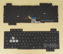 Korean KR & US Keyboard for Asus ROG Strix SCAR II GL704GW RGB Backlight, Black