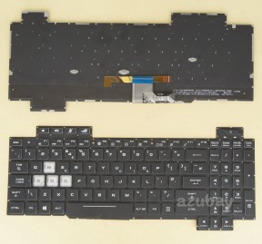 UK GB British Keyboard for Asus ROG Strix SCAR II GL704GW, with RGB Backlight, Black