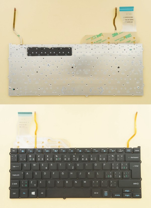 Czech Slovak Keyboard klávesnice For Samsung 940X3F NP940X3K 940X3K, Backlit, Black