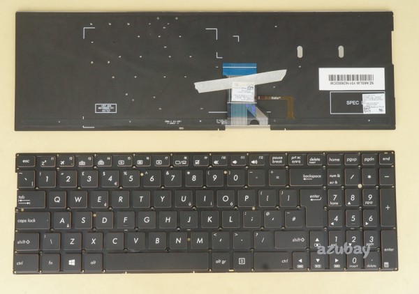 UK GB British Keyboard for Laptop ASUS Q524UQ Q534UX Q552UB Backlit