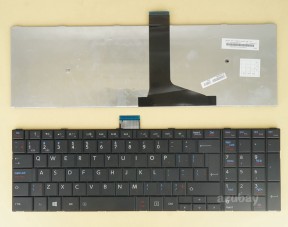 Canadian CA CF EF Keyboard for Toshiba Satellite C55-A C55D-A C55DT-A C55T-A, Black