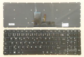 Czech Keyboard česká klávesnice for Toshiba Radius P55-C P55T-C P55W-B, Backlit, Black