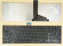 Latin LAS Spanish Keyboard Español Teclado for Toshiba Satellite L75T-A L75T-B, Black with Frame