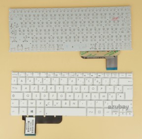 French Keyboard AZERTY Français Clavier for Asus Eeebook X205 X205T X205TA X206HA, White