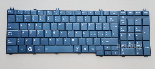 Italian Keyboard IT Tastiera Italiana for Toshiba Dynabook T350 B350, Black
