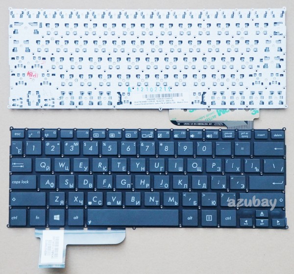 Russian Keyboard Клавиатура for Asus Eeebook X205 X205T X205TA X206HA, Black