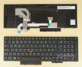 Danish Keyboard Dansk tastatur for Lenovo Thinkpad 01EN937 01HX188 01HX148, Black