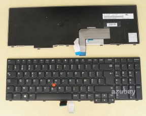 Belgian AZERTY Keyboard for Lenovo Thinkpad E531 (Type 6885 6887) Black