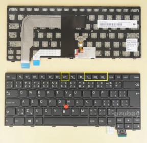Czech Keyboard česká klávesnice for Lenovo Thinkpad 13 Gen 2 (Type 20J1 20J2) , Black with Black Frame