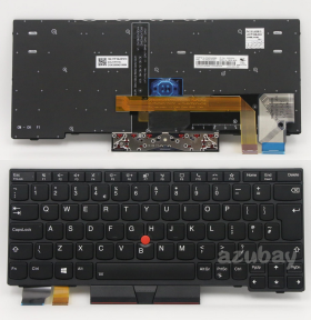 UK GB British Keyboard For Thinkpad 5N20V43352 5N20V43205 5N20V43061, Backlit, Black with Frame
