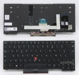 French AZERTY Français Keyboard For Lenovo Thinkpad 5N20V43770 5N20V43914 Backlit, Black with Black Frame