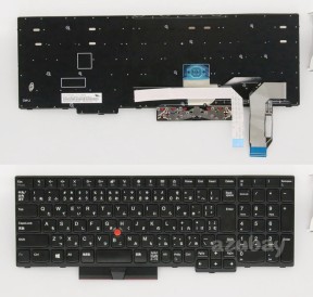 Japanese JP JA Keyboard for Lenovo Thinkpad Lenovo Thinkpad 01YP670, Black with Black Frame
