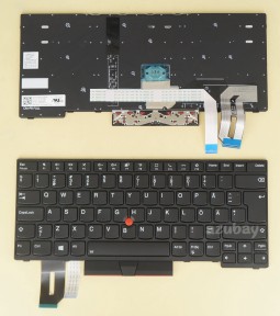 Swedish Finnish tangentbord Keyboard For Lenovo Thinkpad 5N20V43925 5N20V43781, Backlit, Black with Black Frame