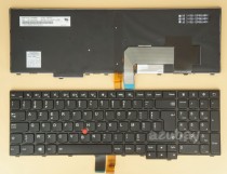 Belgian AZERTY Keyboard for Lenovo Thinkpad W540 (Type 20BG 20BH) Backlit, Black with Frame