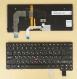 Hebrew Keyboard Israel HE HB מקלדת עברית for Lenovo Thinkpad P40 Yoga (Type 20GQ, 20GR) Backlit, Black with Frame