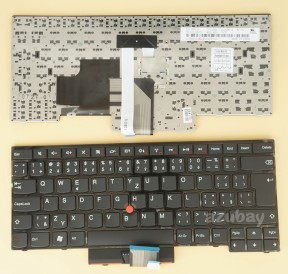 Czech Keyboard česká klávesnice for Lenovo Thinkpad S430 T430U 0B35518 04W2565, Black