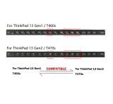 Latin LAS Spanish Keyboard LA Teclado for Lenovo Thinkpad T460S (Type 20F9 20FA) , T470S (Type 20HF 20HG 20JS 20JT), 13 Gen 1 ( Type 20GJ 20JK), 13 Gen 2 (Type 20J1 20J2) 01AV043 01AV003, Black with Silver Frame