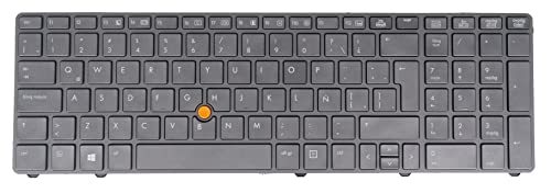 LA Spanish Layout- Laptop Keyboard for HP Elitebook 8760w 8770w, 701455-161 701978-161 652554-161 638515-161 688738-161 684393-161 Backlit