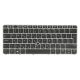 HB Hebrew מקלדת עברית Layout- Laptop Keyboard for HP Elitebook 725 G3/ G4, 820 G3/ G4, 828 G3, 826630-BB1 813301-BB1 HPM14N3, Backlit, w. Silver Frame