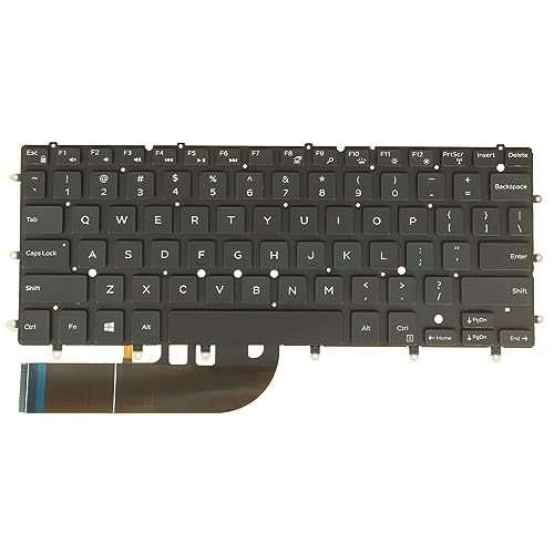 Laptop Keyboard for Dell Inspiron 7347 7352 7547 7548, 7348 2in1, 7353 2in1, 7359 2in1, Backlit, Without Frame (US English Layout)