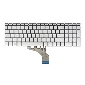 LA Spanish Layout- Laptop Keyboard for HP Pavilion 15-cs 15-cw 15t-cs 15z-cw 15-cn 15-cp 15-cr 15-cu NSK-XDRPQ 9Z.NE1PQ.R1E L60341-161, Silver, Without Frame