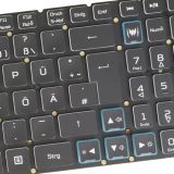 Laptop Keyboard for Acer Predator Helios PH315-55 PH317-56 LG05P_P16B3L, NKI15170RO, PK133MQ2B13, NSK-RAQEBC, RGB Colorful Backlit, Black (DE German QWERTZ Deutsche Tastatur ÄÜÖ Layout)