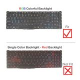 Laptop Replacement Keyboard for Acer Predator Helios PH315-52, PH317-53, PH317-54, Predator Triton PT315-51 PT315-52, LG5P_P90BRL, RGB Colorful Backlit, Black (LA Latin Spanish Layout)