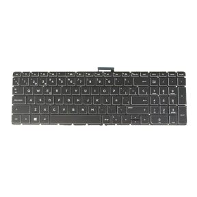 Laptop Keyboard for HP Pavillion 15-bk 15-bk000, 15-au 15-au000, 15-aw 15-aw000, 15-bc 15-bc000, 17-ab 17-ab000 x360 SG-84770-XEA G37K SN61434 SN61435, No Backlit (SP Spanish Español, White Letters)