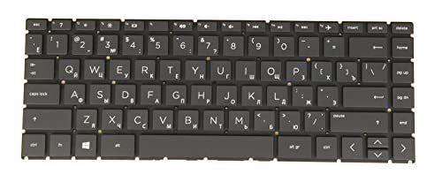 Russian Keyboard for HP 14-cm0000 14-cm1000 14s-cr0000 14q-cs0000 14s-cs1000 14q-cy0000 L23239-251 L15599-251, No Backlit Black