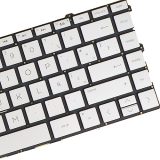 LA Latin Spanish Layout- Laptop Keyboard for HP Specture 13-aw 13-aw0000 13-aw1000 13-aw2000 13t-aw 13t-aw0000 13t-aw2000 NSK-XT2BQ 9Z.NGPBQ.21E Backlit Silver