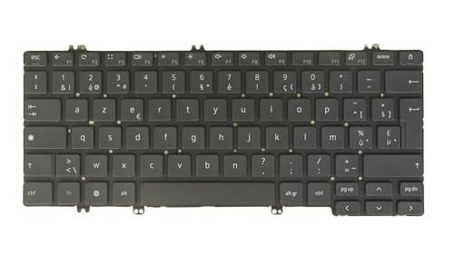 Laptop Keyboard for DELL Latitude 5300 2-in-1 Chromebook Enterprise, 05RYHJ 5RYHJ, Backlit, Without Frame, Black (BE Belgian AZERTY Belge Layout)