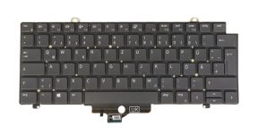 DE QWERTZ German Layout- Laptop Keyboard for Dell Precision 3470 3480 0H75T5, Backlit, Without Frame