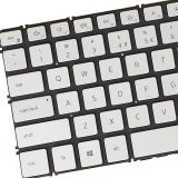 US English Layout- Laptop Keyboard for DELL Latitude 3301 3410 02RVRV 02PYG9, Backlit, Without Frame, Silver, Pulled