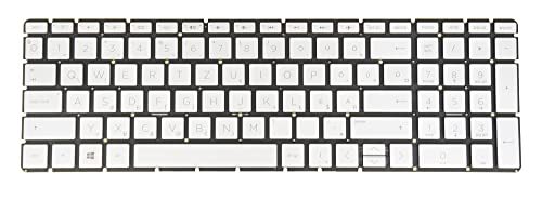 Laptop Keyboard for HP Envy 17-bw 17-bw0000 17t-bw000 17m-bw0000 17-ce 17-ce0000 17m-ce0000 17-ce1000 17-ce2000 L60342-211 Backlit Silver (Hungarian Magyar Billentyűzet QWERTZ Layout)