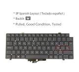 SP Spanish Layout- Laptop Keyboard for Dell Latitude 5420 5421 5430 5431 5440 7420 7430 7520 7530 0K4WGN, Backlit, Without Frame, Pulled