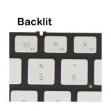 US English Layout- Laptop Keyboard for DELL Inspiron 5300 5301 5390 5391 7300 7391 7400 7490 02RVRV 02PYG9, Backlit, Without Frame, Silver