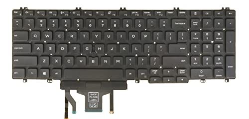 US English Layout - Laptop Keyboard for Dell Precision 3540 3541 3550 3551 0M25NK Backlit with Pointer No Frame New