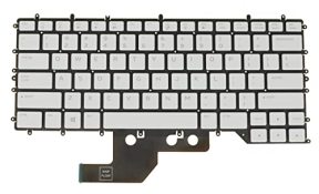 US English Layout- Laptop Keyboard for Dell Alienware M15 R2 / R3, 00T44R, Per-Key RGB Backlit White