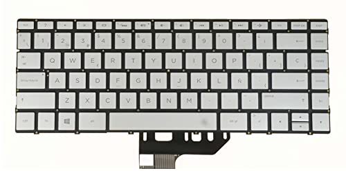 Spanish Español Layout -Laptop Keyboard for HP Envy 13-ad 13-ad000 920694-071 HPM16N83E0J930 6037B0132426 Backlit Silver
