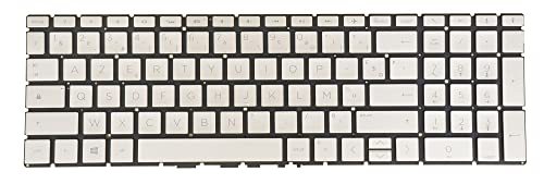 French AZERTY Keyboard for HP Pavilion 15-cr0000 x360 15-cs0000 15-cs1000 15-cs2000 15-cw0000 15-cw1000 L13320-051 HPM17K33F0J920 Backlit Golden