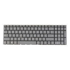 LA Latin Spanish Laptop Keyboard for HP 15-fc 15-fc0000 15-fcxxxx 15-fd 15-fd0000 15-fdxxxx N32714-161 NSK-X4SNQ 9Z.NHXNQ.S1E, Gray Black No Frame