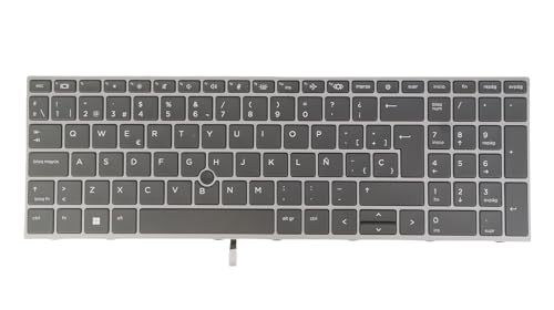 Laptop Replacement Computer Keyboard for HP ZBook Fury 15 G7/G8 15.6 inch, L97967-071 L97968-071 M17095-071 M17094-071, Backlit (SP Spanish Español Layout)