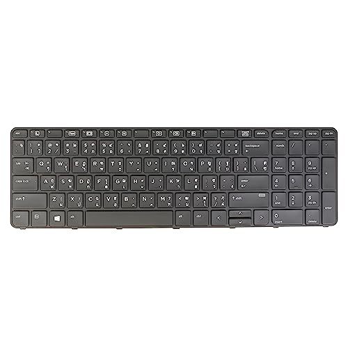 TH Thai Thai แป้นพิมพ์ภาษาไทย Layout- Laptop Keyboard for HP Probook 450 G3 G4, 455 G3 G4, 470 G3 G4 841137-281 831022-281 SN9143BL Backlit Black