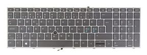 Scandinavian Nordic Swedish Finnish Danish Norwegian Keyboard for HP ZBOOK Fury 17 G7 M04679-DH1 M20128-DH1 Backlit Gray Frame Black