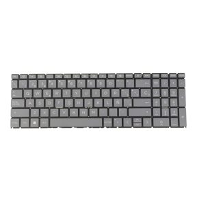 SP Spanish Laptop Keyboard for HP 15-fc 15-fc0000 15-fcxxxx 15-fd 15-fd0000 15-fdxxxx N32714-071 NSK-X4SNQ 9Z.NHXNQ.S0S, Gray Black No Frame
