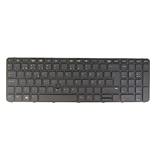 Danish DK ÆØÅ Layout- Laptop Keyboard for HP Probook 650 G2 G3, 655 G2 G3 831023-081 841145-081 841137-081 w.TrackPoint, Backlit