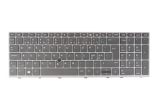 Laptop Replacement Keyboard for HP Elitebook 850 G5 G6, 755 G5, Zbook 15u G5 G6, L12999-DH1 L14367-DH1 (Swedish Finnish Norwegian Danish, No Backlit, Gray Frame)